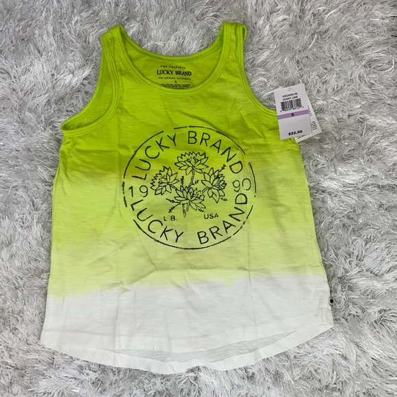 Lucky Brand Sunny Lime Gloria Tank- 6 - Picture 5 of 8